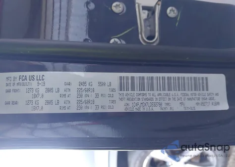 2020 Jeep Cherokee Limited 4X4 z USA, uszkodzony, nr VIN 1C4PJMDX7LD532790